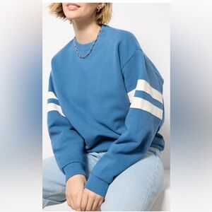 Clare V oversized varsity sweatshirt